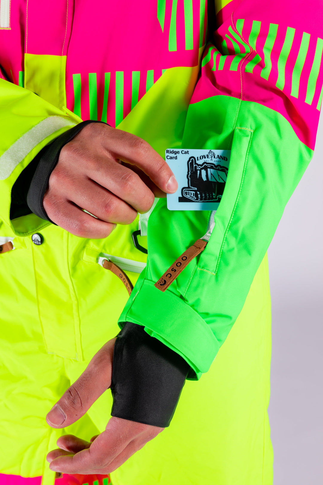 The Cat Track Fever | Mens Neon Yellow Retro Ski Suit