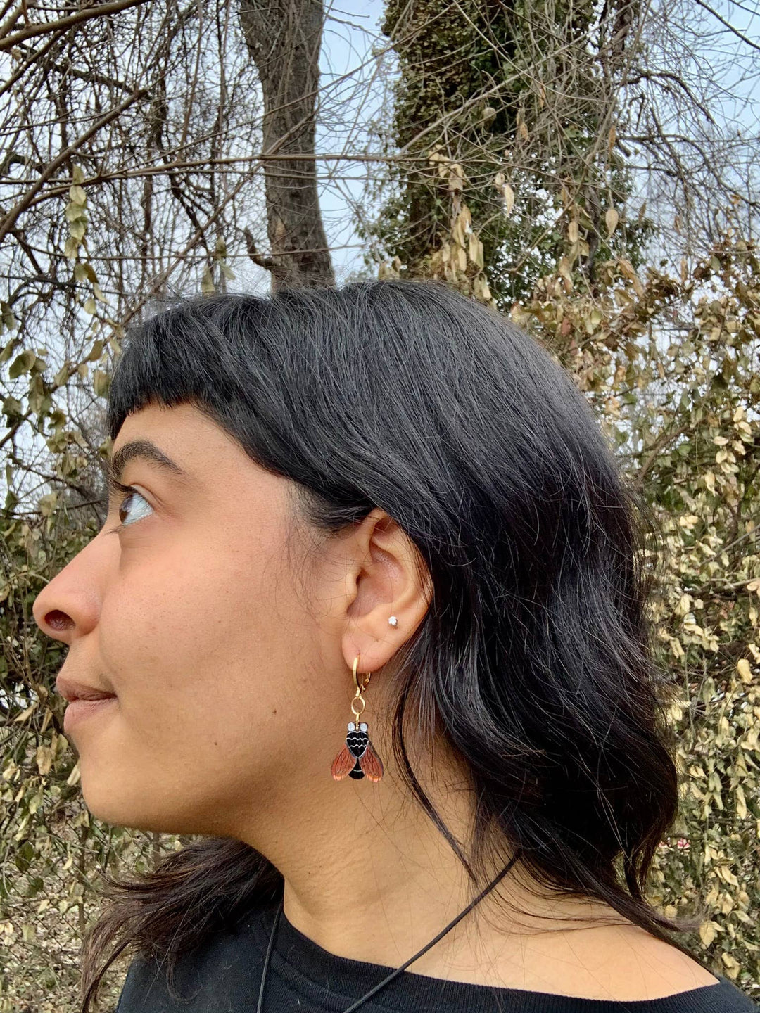 Just the Fly Acrylic Statement Earrings