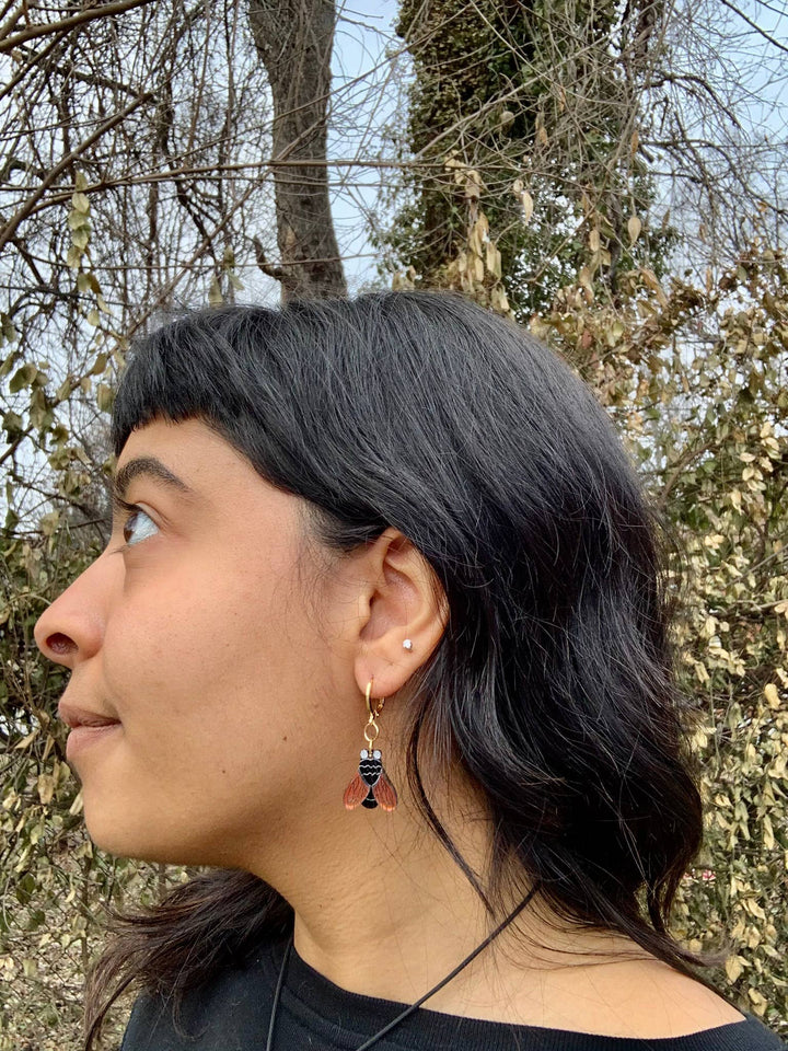 Just the Fly Acrylic Statement Earrings