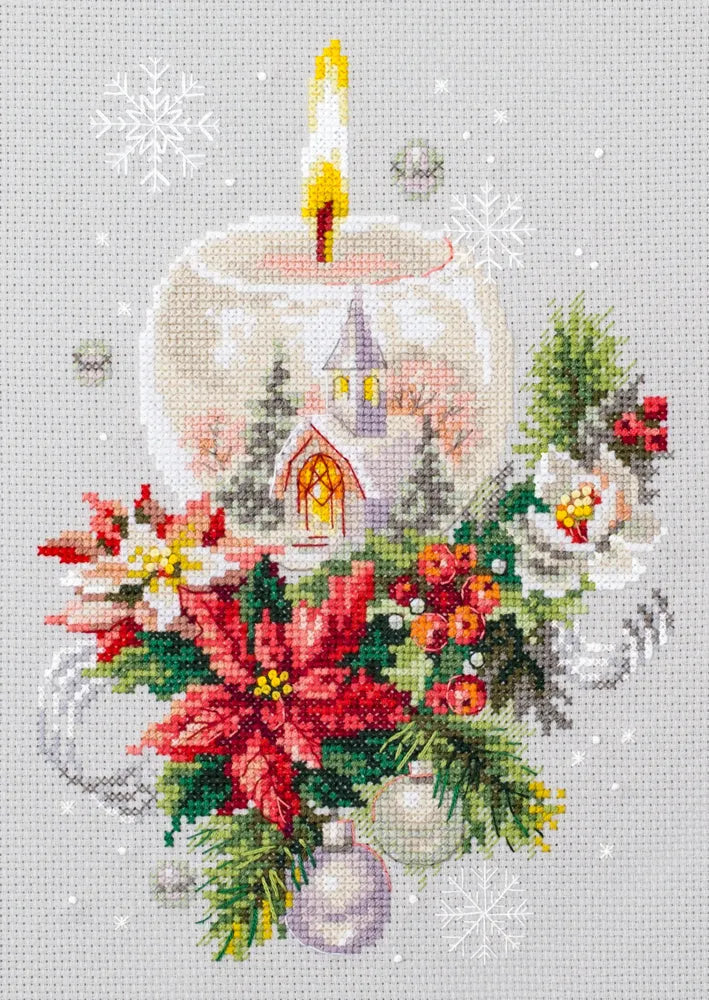 Christmas Candle 100-231 Counted Cross-Stitch Kit