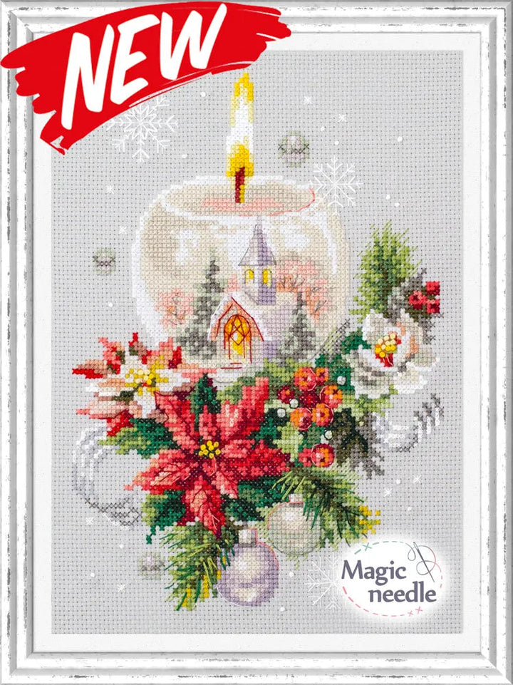 Christmas Candle 100-231 Counted Cross-Stitch Kit