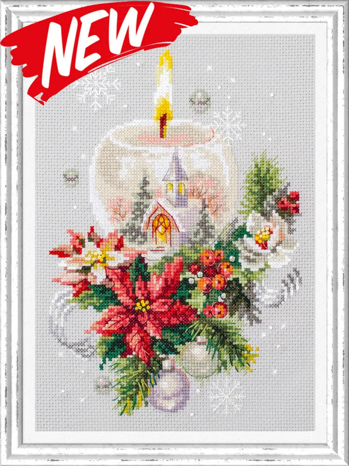 Christmas Candle 100-231 Counted Cross-Stitch Kit