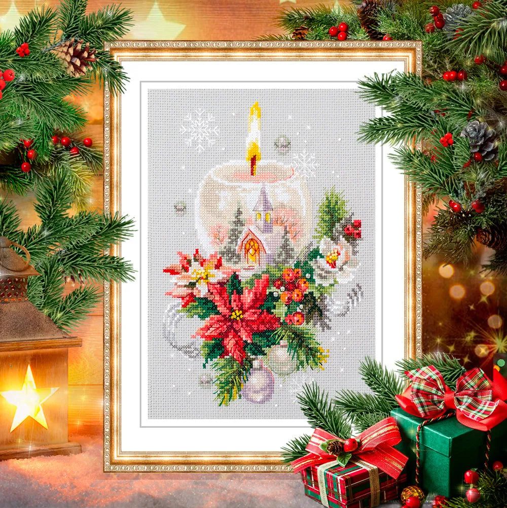 Christmas Candle 100-231 Counted Cross-Stitch Kit