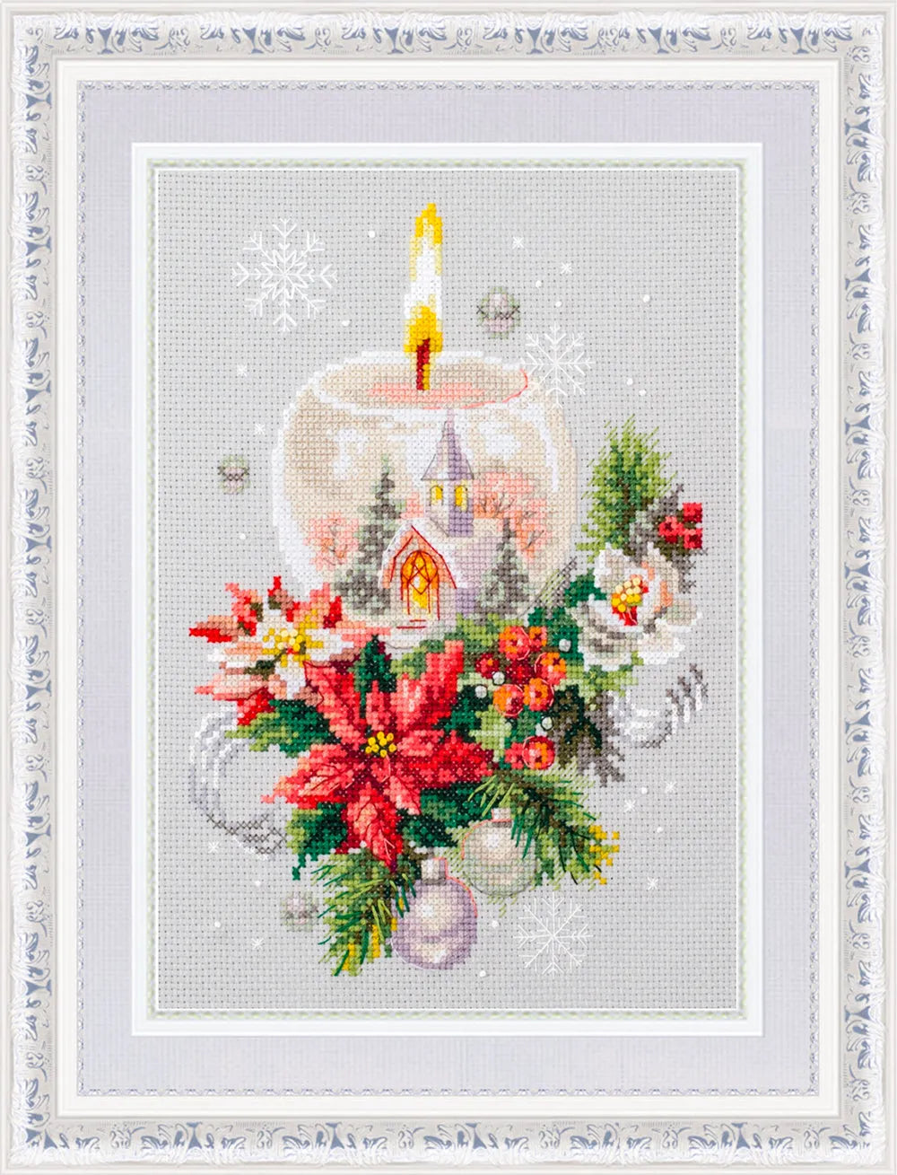 Christmas Candle 100-231 Counted Cross-Stitch Kit