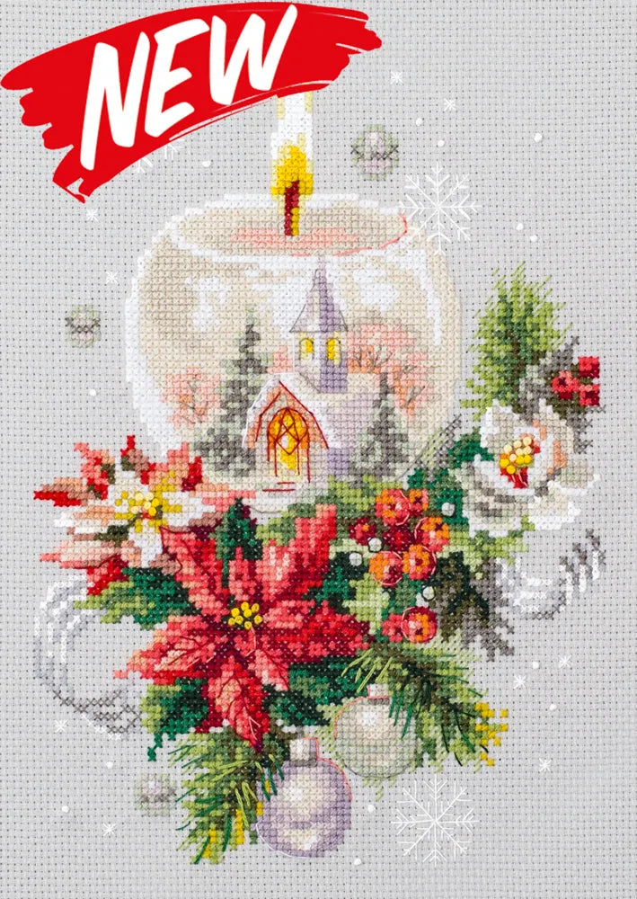 Christmas Candle 100-231 Counted Cross-Stitch Kit