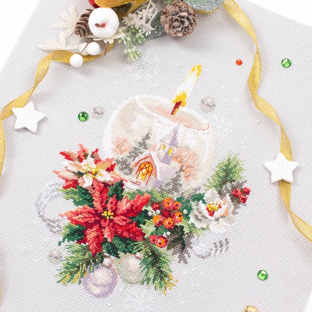 Christmas Candle 100-231 Counted Cross-Stitch Kit