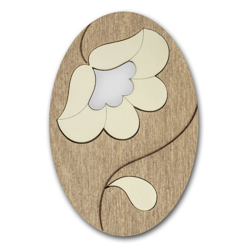 Magnetic Needle Case Oval – “Golden Flower” FLZB(N)-187