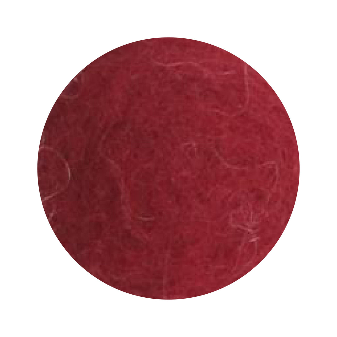 Felt Flowers - Blossom Small (2cm) - Red (Dark)