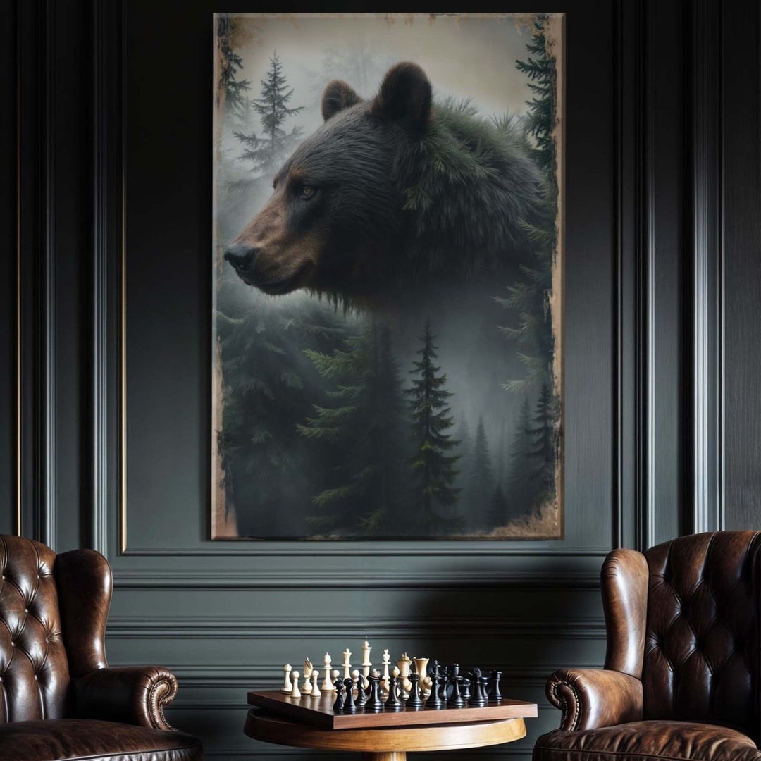 Black Bear Exposure Wall Art