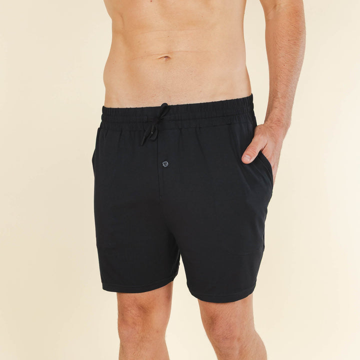The Threat Level Midnight | Black SleepDeep™ Men’s Pajama Shorts