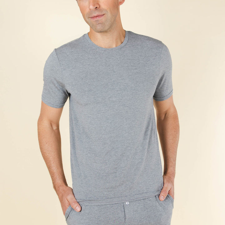 The Rock Solid | Mild Grey SleepDeep™ Men’s Pajama Shirt