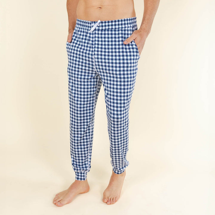 The Mad for Plaid | Navy Gingham SleepDeep™ Men’s Pajama Joggers
