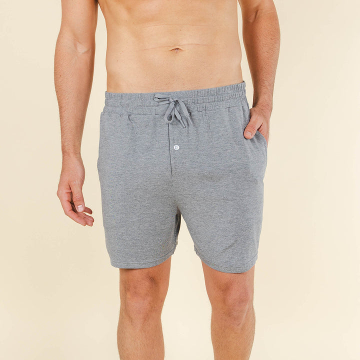 The Rock Solid | Mild Grey SleepDeep™ Men’s Pajama Shorts