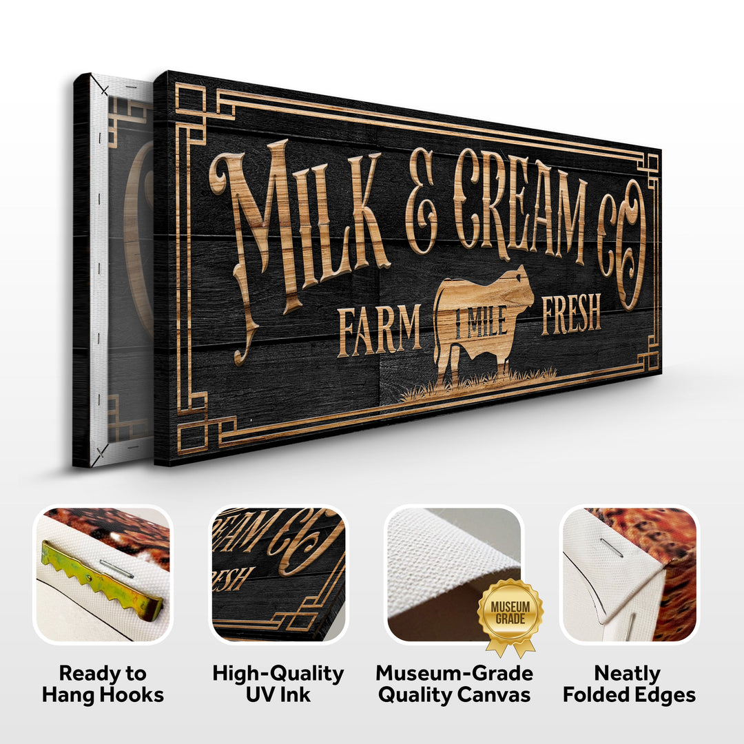 Milk And Cream Co Farm Fresh Sign