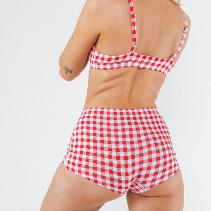 The Hot Diggity | Red Gingham Modal Boyshort Underwear