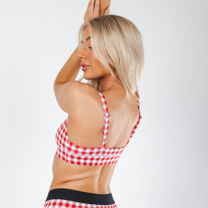 The Hot Diggity | Red Gingham Boob Hammock™ Busty Bralette