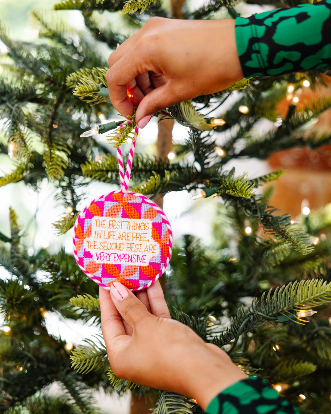 Needlepoint Ornament - Expensive