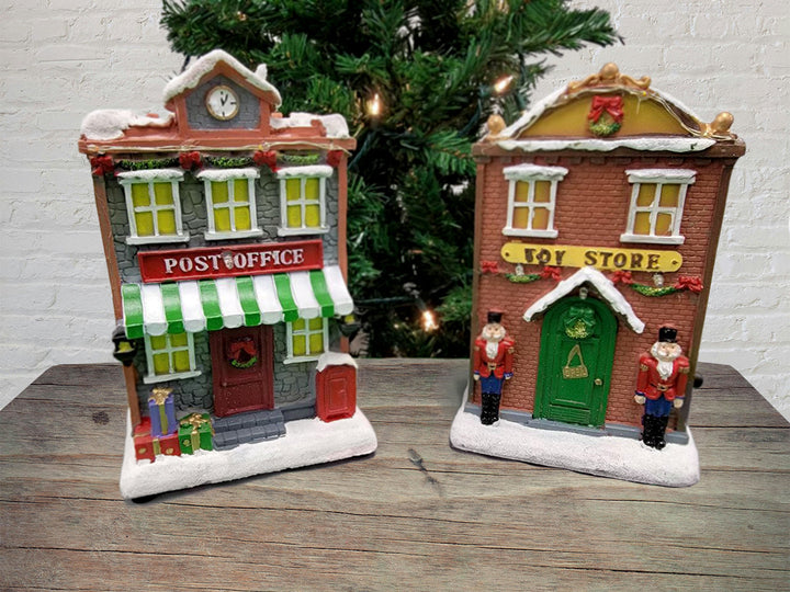 Christmas Village Toy Store with LED Lights F07M4-29-Z615B