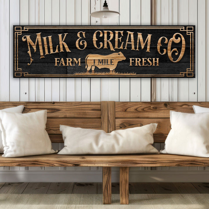 Milk And Cream Co Farm Fresh Sign