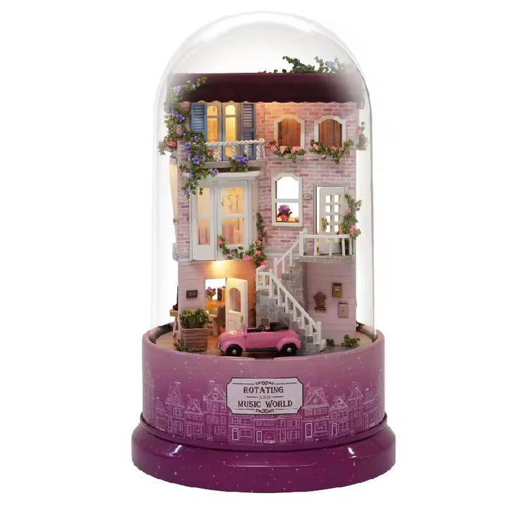 Miniature Wizardi Roombox Kit - Meet at the Corner Dollhouse Kit