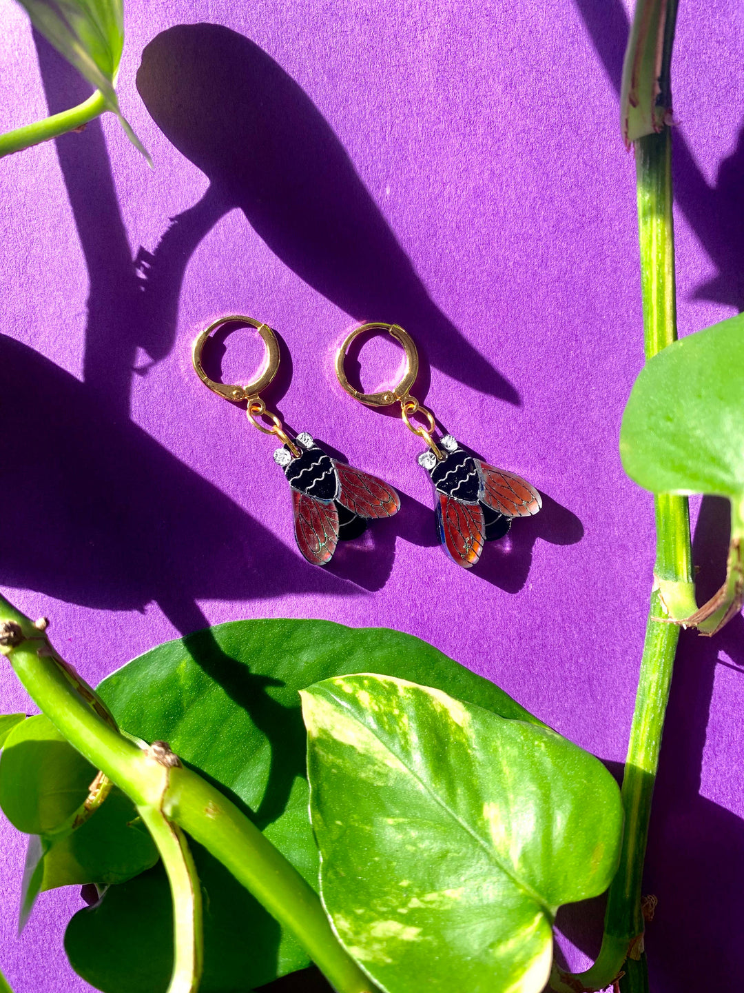 Just the Fly Acrylic Statement Earrings