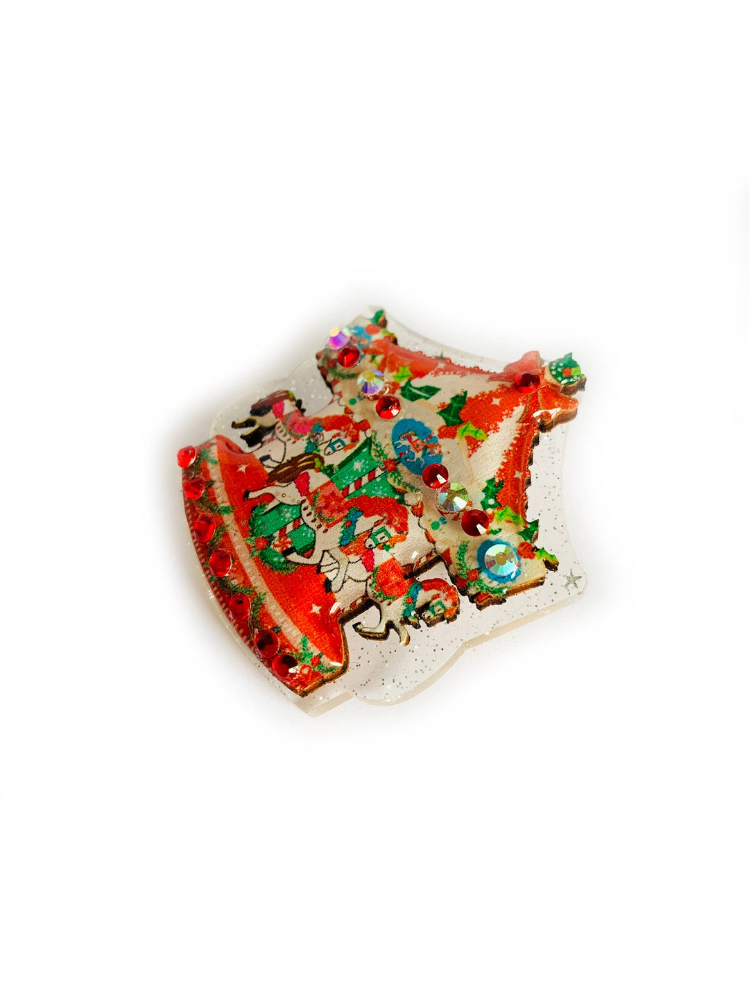 Christmas Carousel Brooch by Rosie Rose Parker