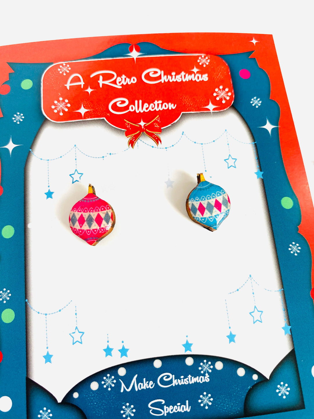 Retro Bauble Stud Earrings by Rosie Rose Parker