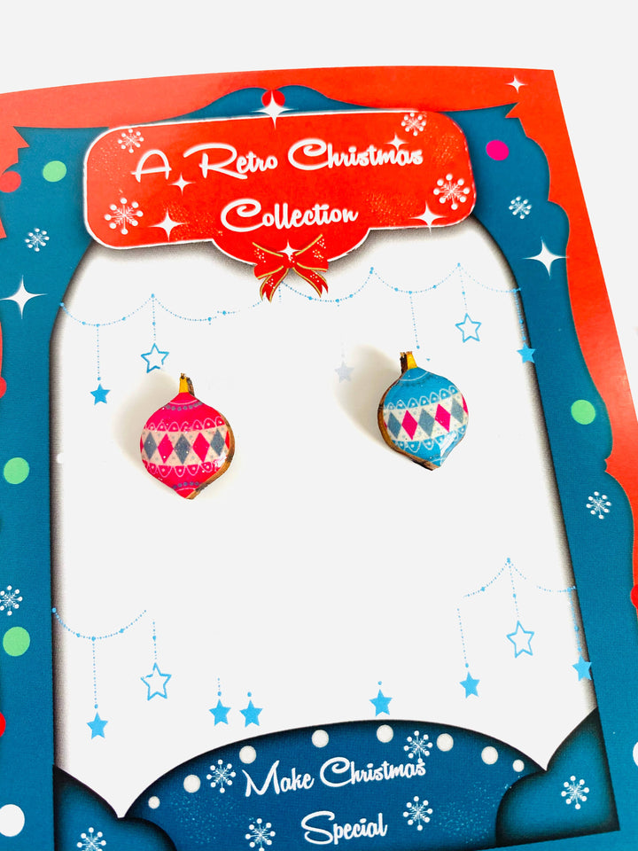 Retro Bauble Stud Earrings by Rosie Rose Parker