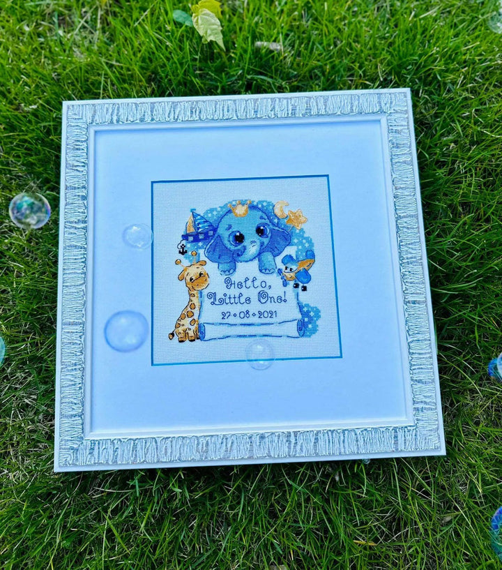 Hello, Little One! (for boy)  R1935 Counted Cross Stitch Kit