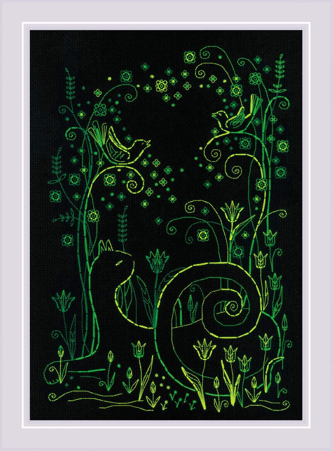 Cats. Spring Melody R2172 Counted Cross Stitch Kit