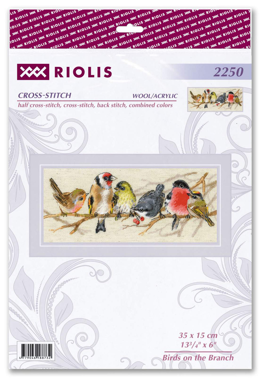 Birds on the Branch R2250 Counted Cross Stitch Kit
