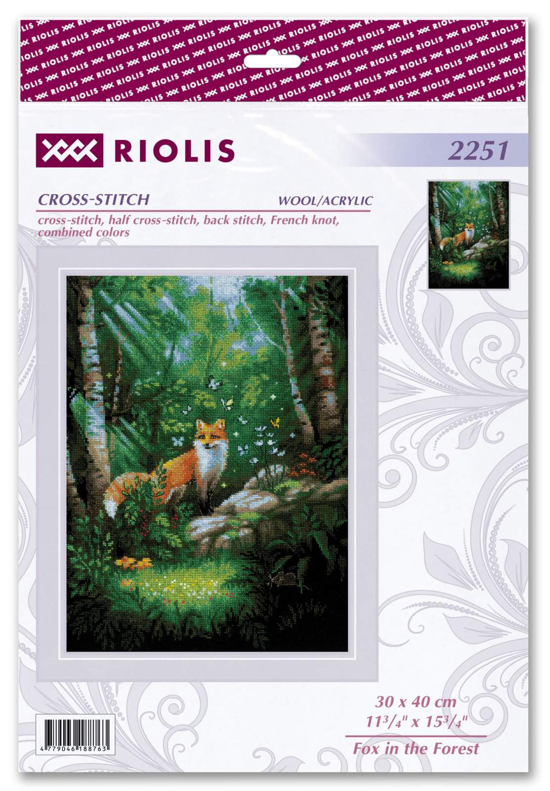 Fox in the Forest R2251 Counted Cross Stitch Kit