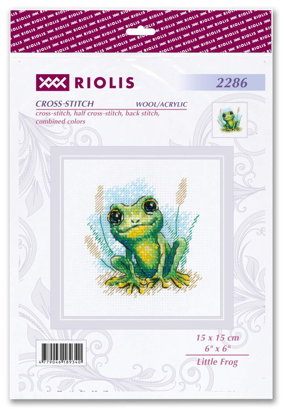 Little Frog  R2286 Counted Cross Stitch Kit