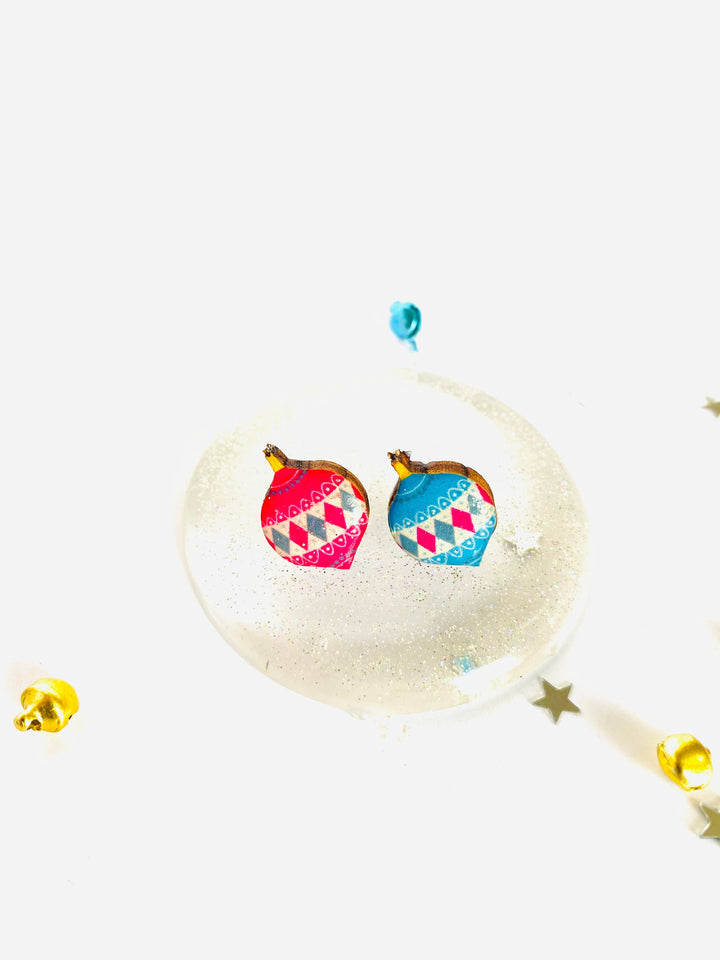 Retro Bauble Stud Earrings by Rosie Rose Parker