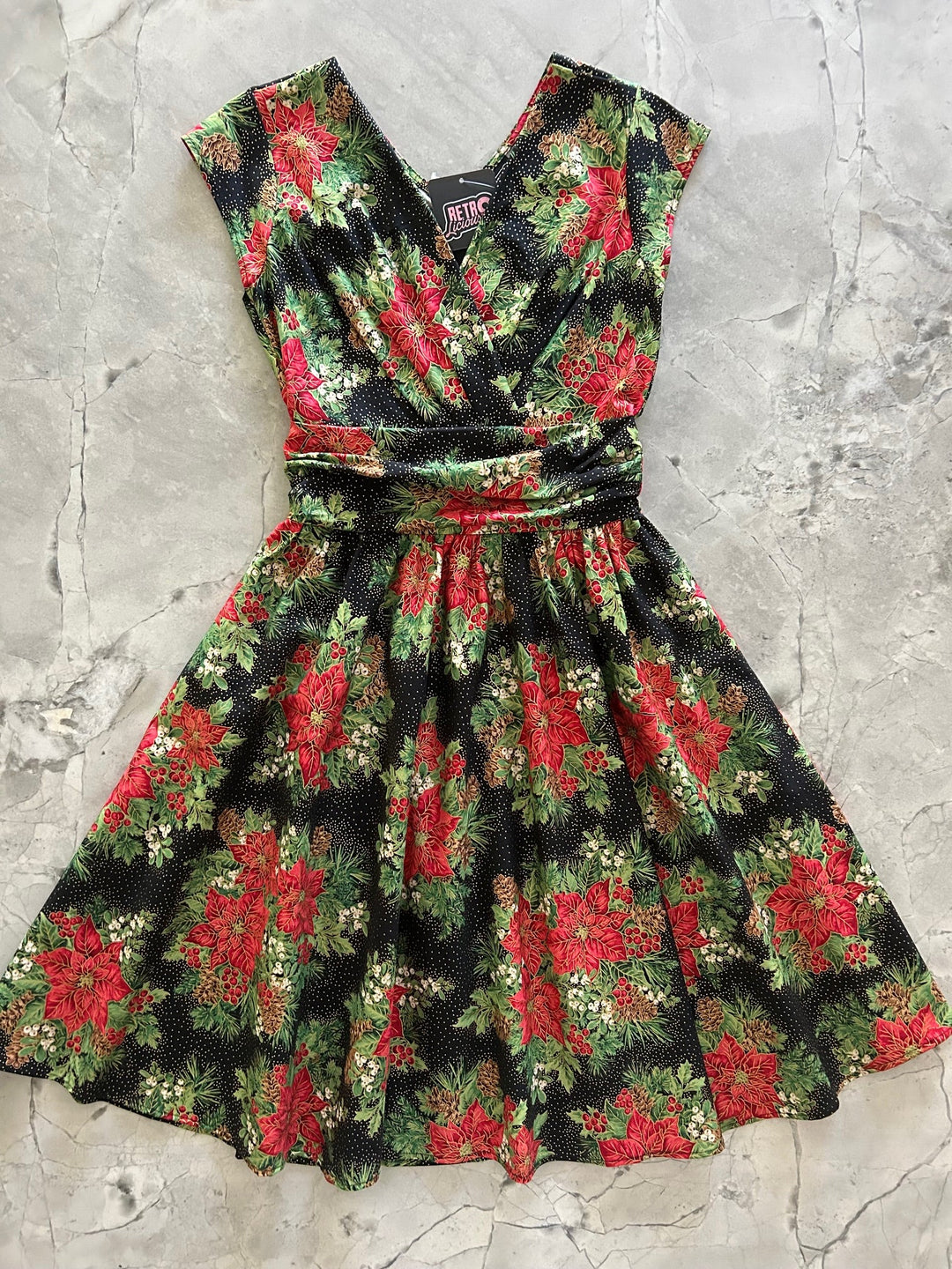Poinsettia Greta Dress