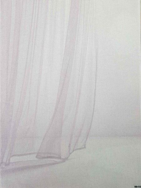 Sheer Elegance Designer Printed AIDA Fabric. Canvas for embroidery with an applied background  KF-1153A