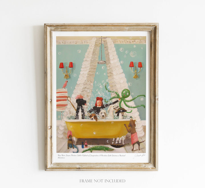 Miss Moon Lesson Thirteen 8.5"x11" Art Print by Janet Hill