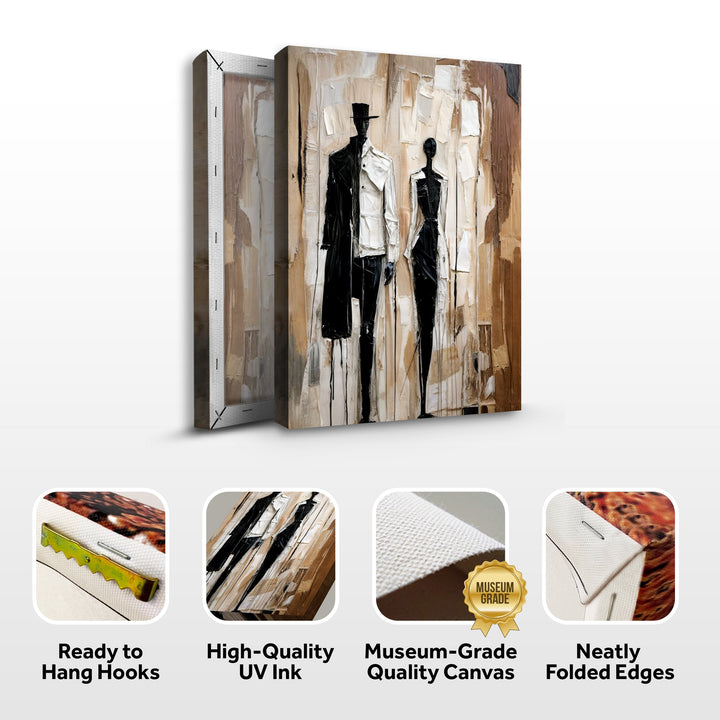 Modern Abstract Couple Wall Art