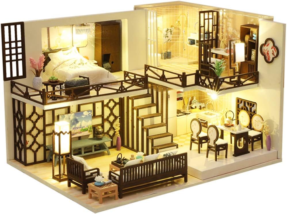 Miniature Wizardi Roombox Kit - British Style Dollhouse Kit