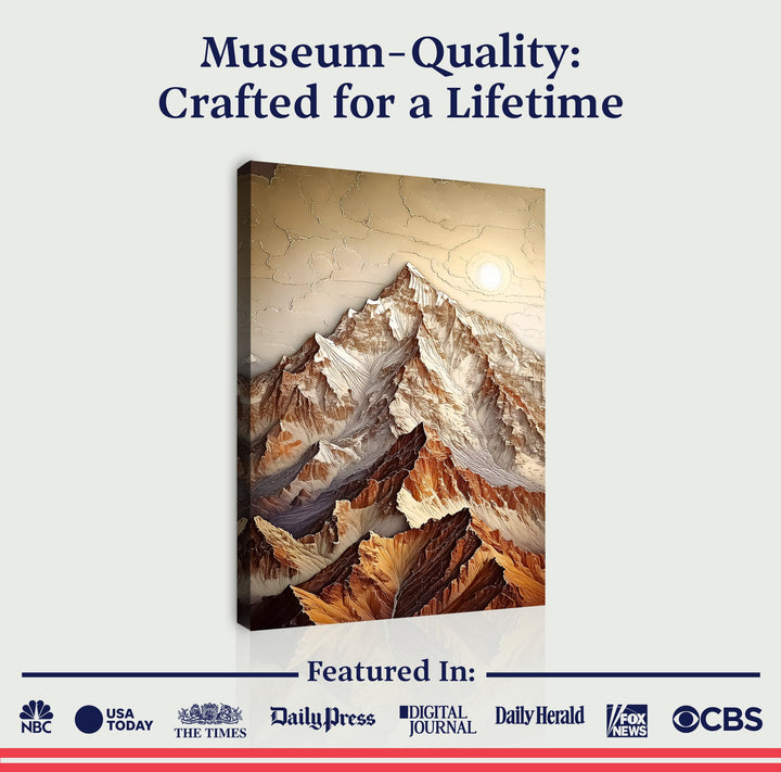 3D Minimalist Mountain Wall Art