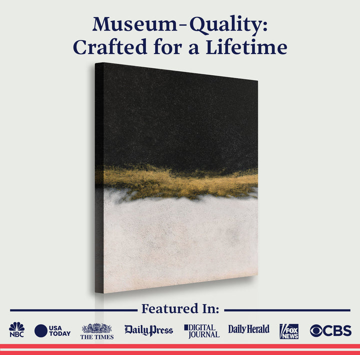 Minimalist Black and Gold Wall Art II