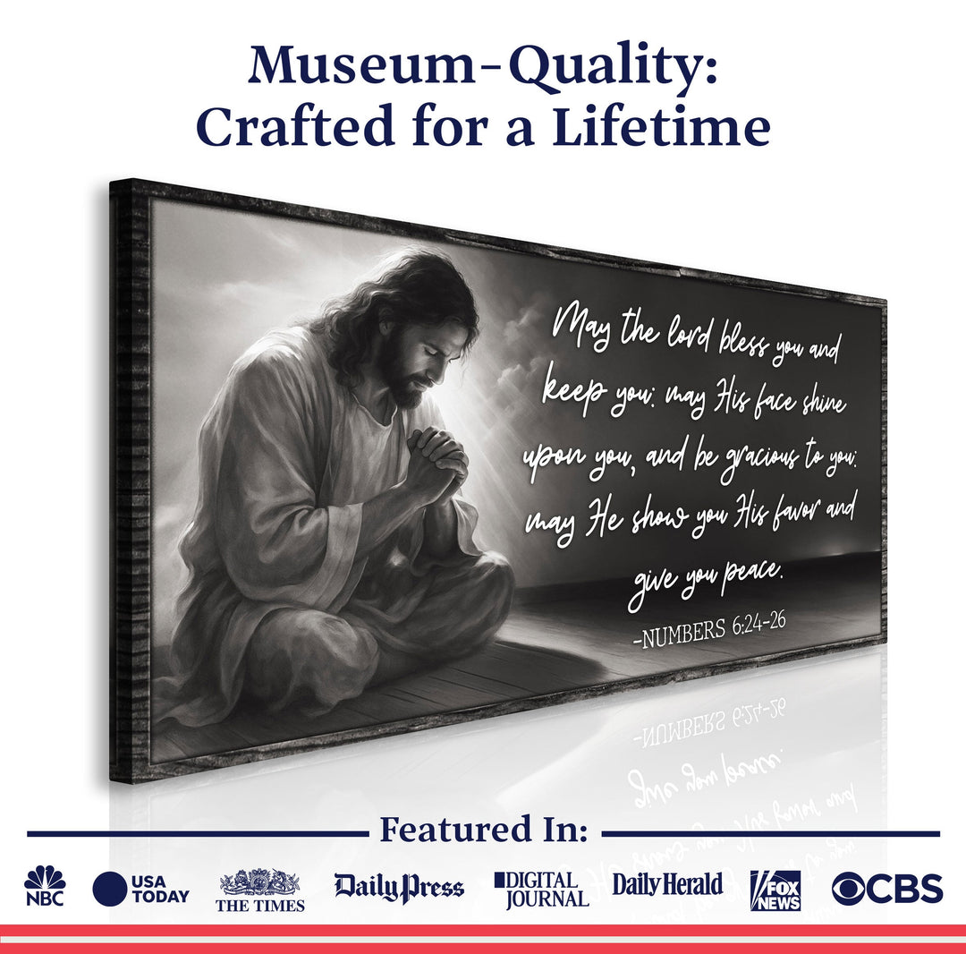 Numbers 6:24-26 - May The Lord Bless You Faith Sign II