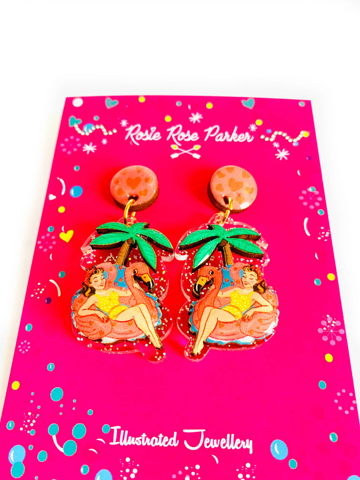 Frankie Tropicana Earrings by Rosie Rose Parker