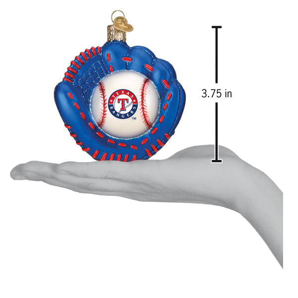 Rangers Baseball Mitt Ornament