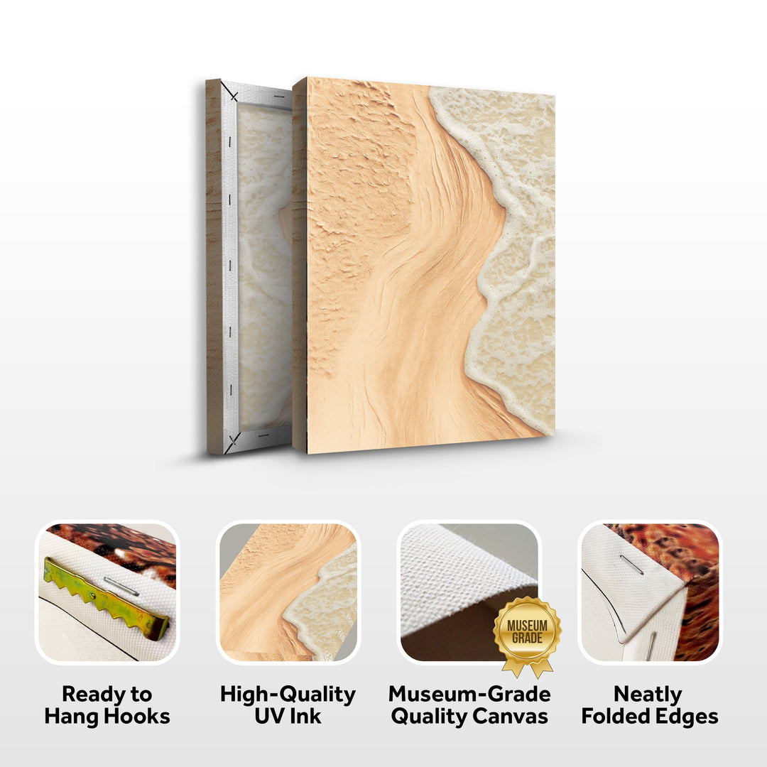 Beige Beach Coastal Wall Art