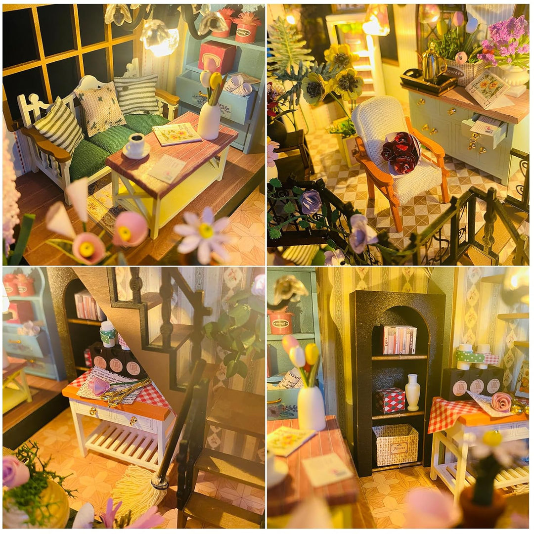 Miniature Wizardi Roombox Kit - Flower Lover Dollhouse Kit