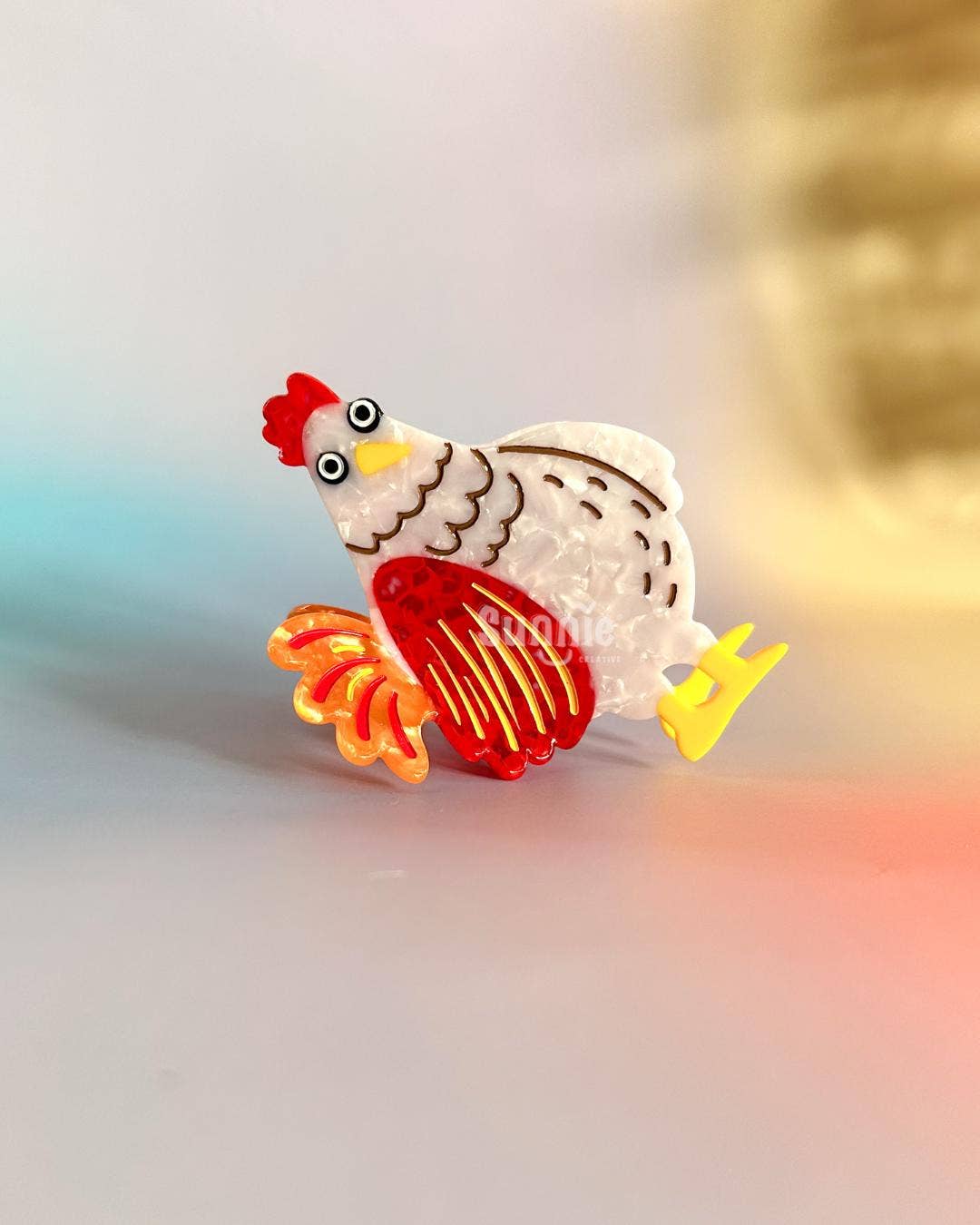 Nugget the Chicken Hair Claw Clip