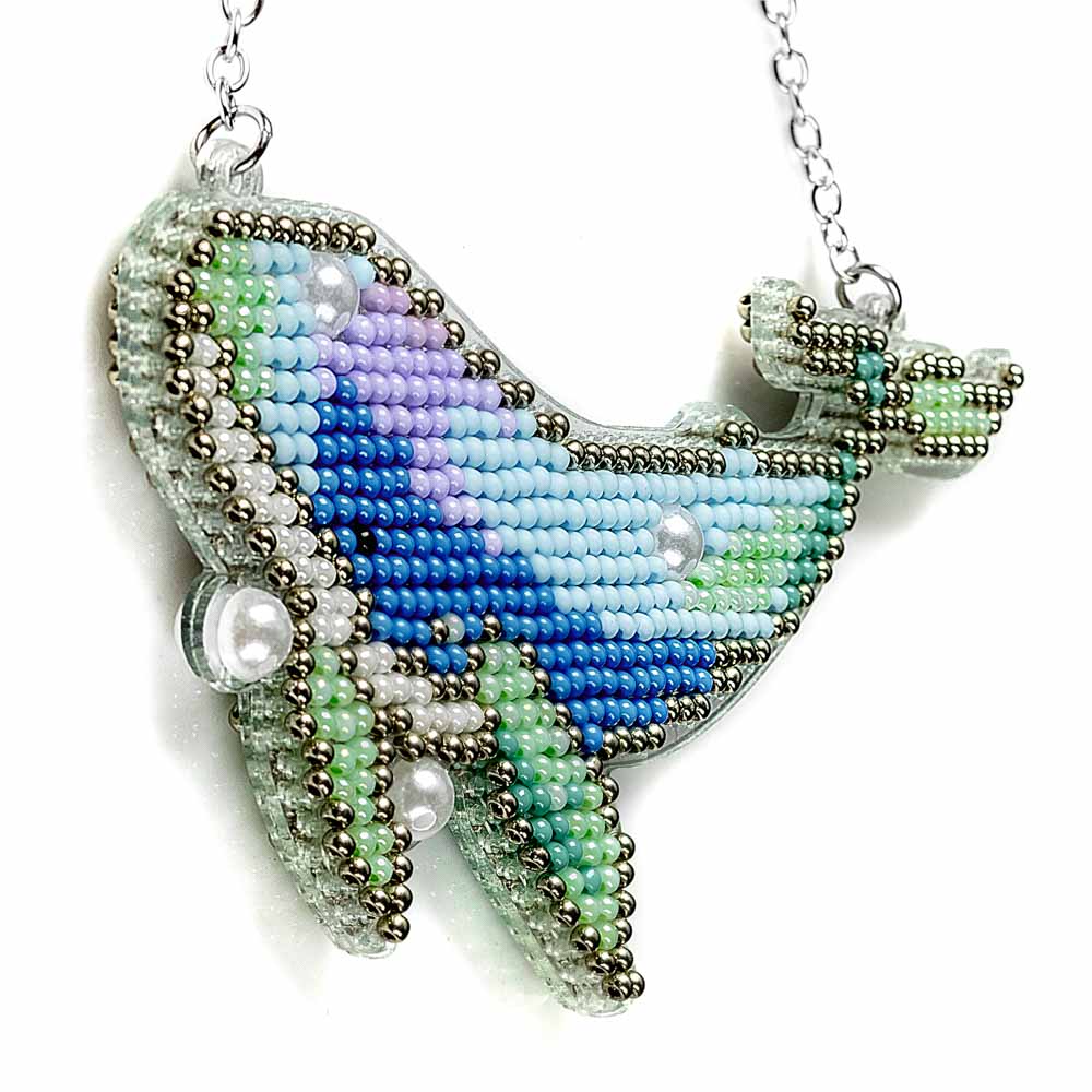 Set for embroidery with beads on a plastic base FLPL-097