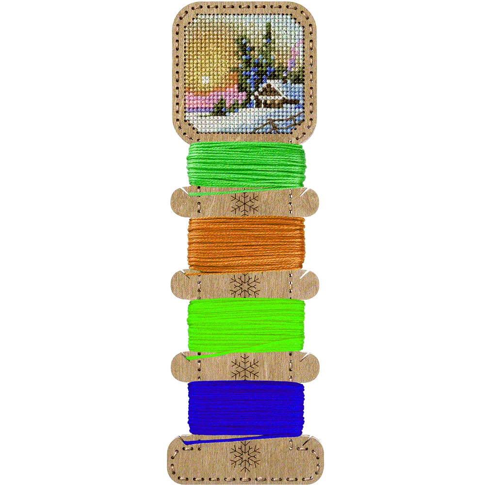 Blank for embroidery with thread on wood FLHW-011