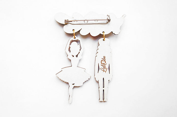 Nutcracker Couple Brooch by Laliblue